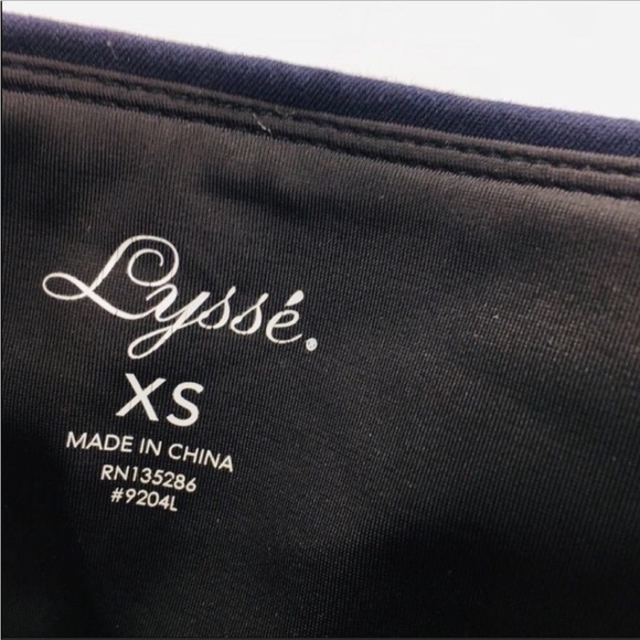 LYSSE Navy Blue High Waisted Twill Leggings Pants XS - Picture 6 of 6